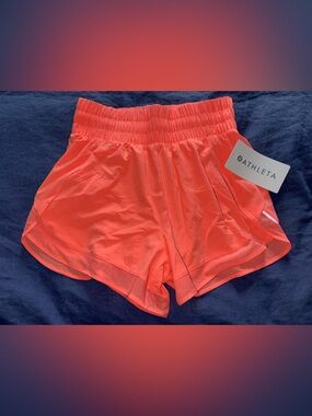 NWT AUTHENTIC WOMEN’S ATHLETA HIGH RISE RACER RUN 3” SHORTS SIZE XS